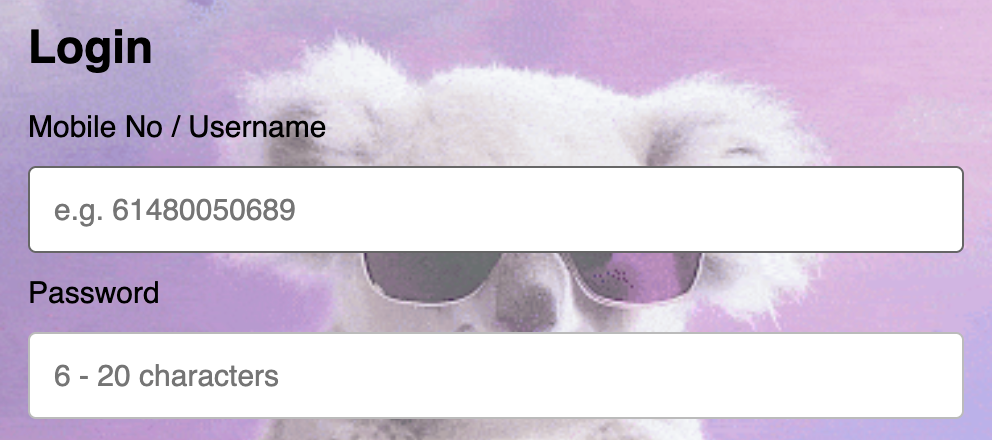 Login